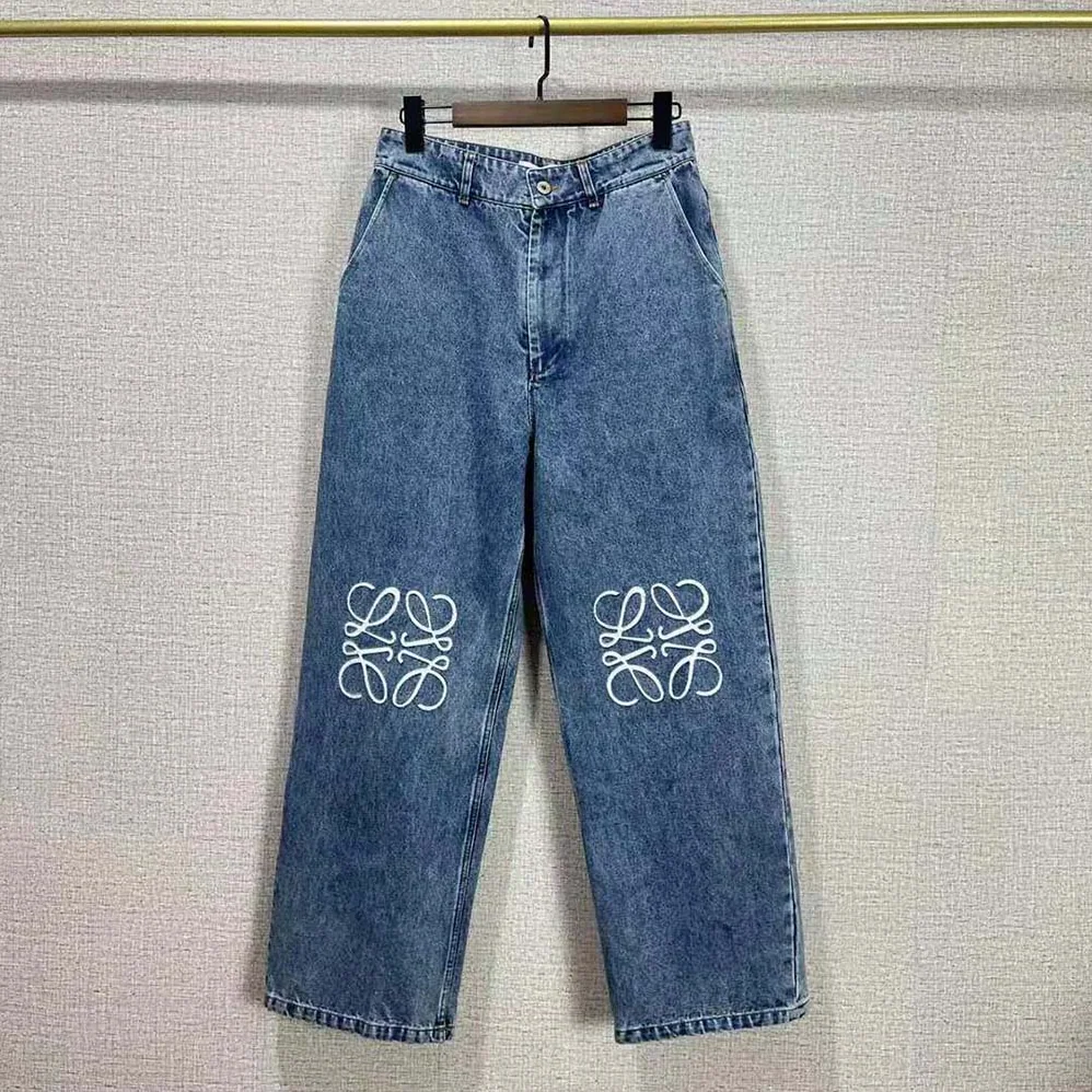 Loewe Anagram Cropped Jeans in Denim for Men