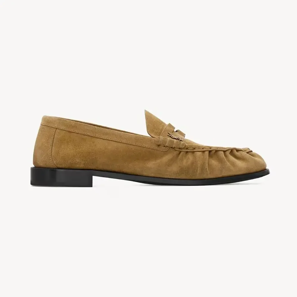 Saint Laurent YSL Le Loafer Supple in Suede for Unisex in Brown Saint Laurent YSL Le Loafer Supple in Suede for Unisex in Brown