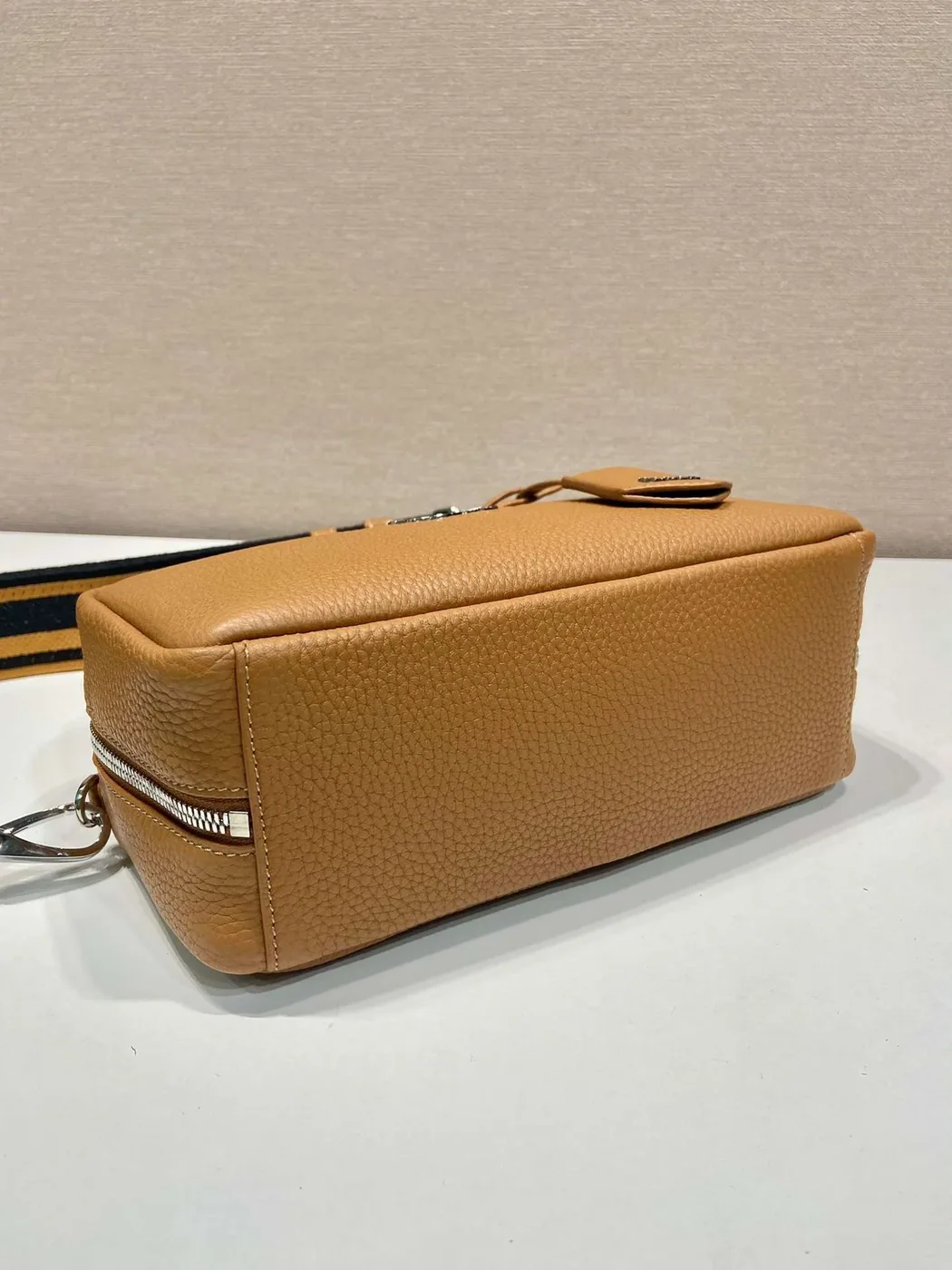 Prada Top-Handle Bag Brown/White/Green Khaki / 1BB102_2DKV_F02Z8_V_3OO Prada Top-Handle Bag Brown/White/Green Khaki / 1BB102_2DKV_F02Z8_V_3OO