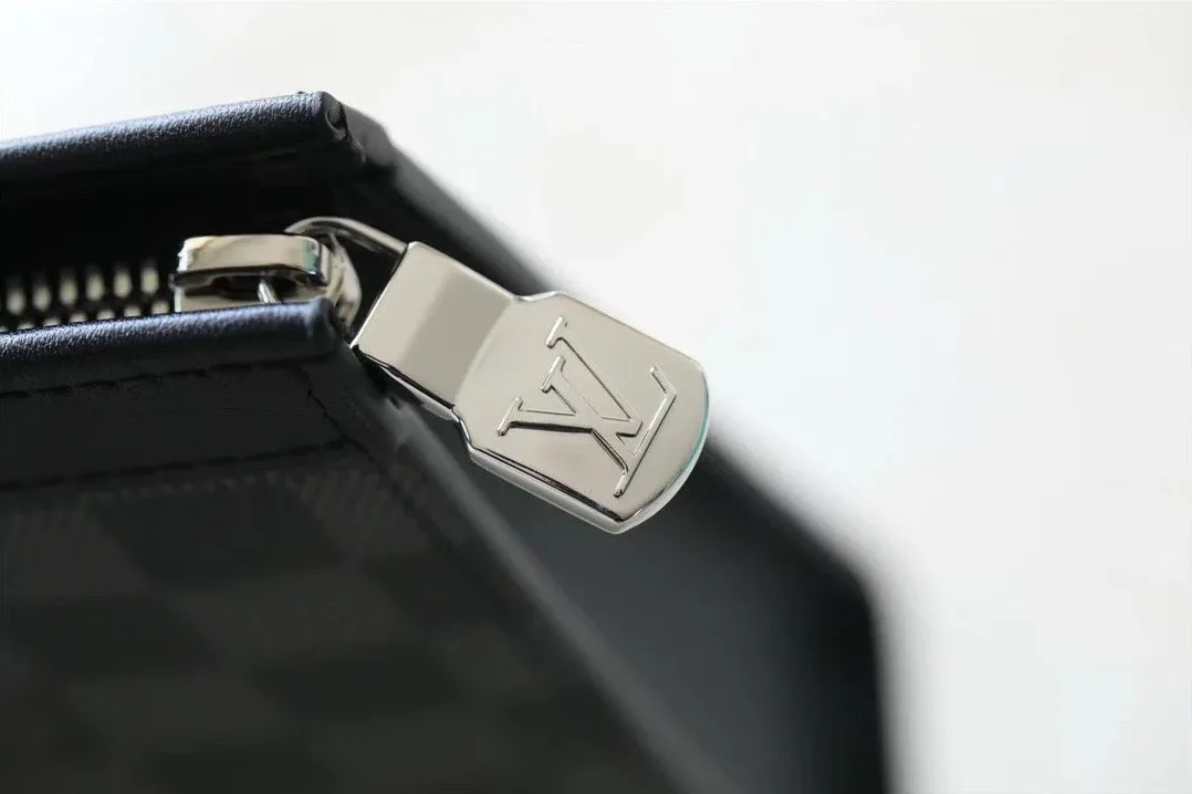 Louis Vuitton Pochette Voyage MM Damier Graphite Stamps Canvas