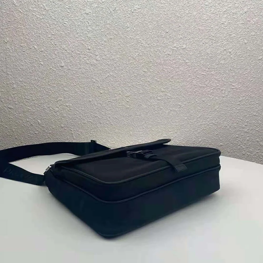 Prada Nylon Cross-Body Bag for Men in Black