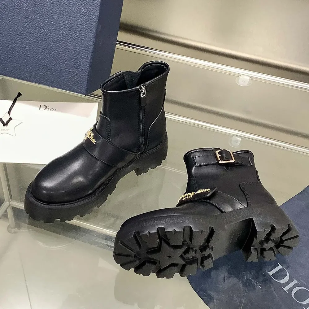 Dior D-Quest Ankle Boot Black Calfskin for Women Dior D-Quest Ankle Boot Black Calfskin for Women
