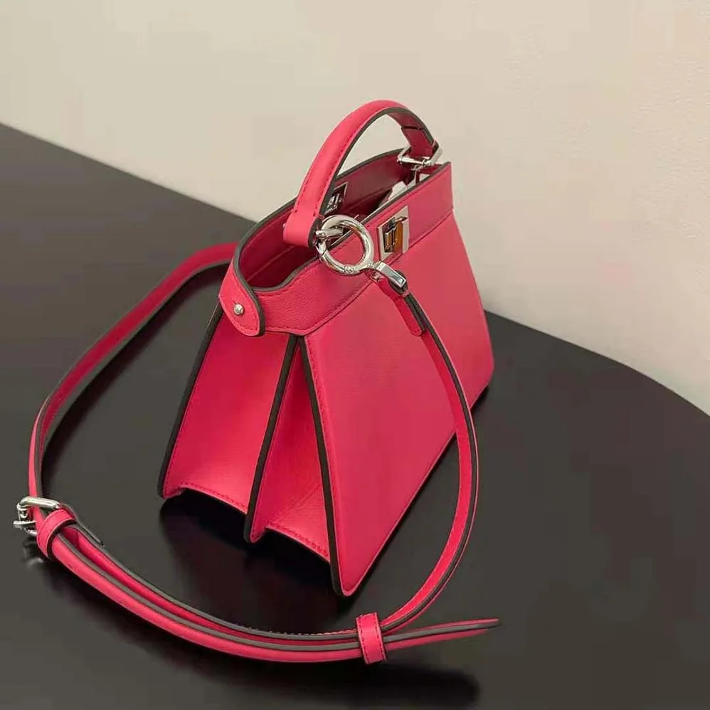 Fendi Peekaboo ISeeU Petite Rose Padded Nappa Leather Bag for Women Fendi Peekaboo ISeeU Petite Rose Padded Nappa Leather Bag for Women