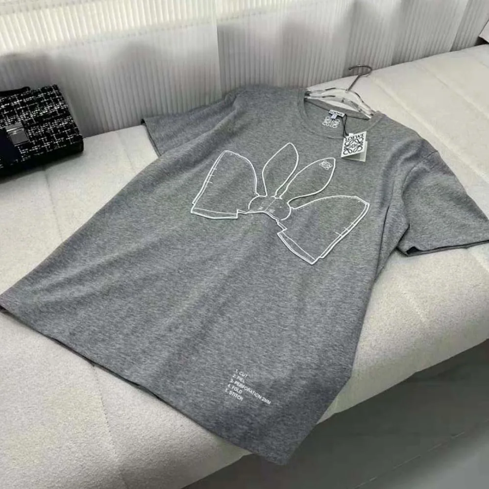 Loewe Bunny T-shirt in Cotton for Women in Silver Loewe Bunny T-shirt in Cotton for Women in Silver