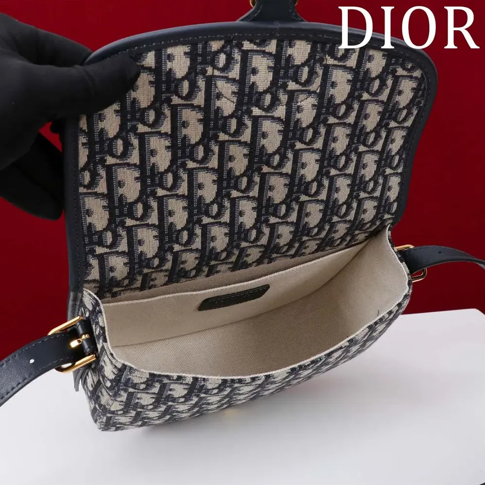 Dior Medium Dior Bobby Bag Blue Dior Oblique Jacquard for Women