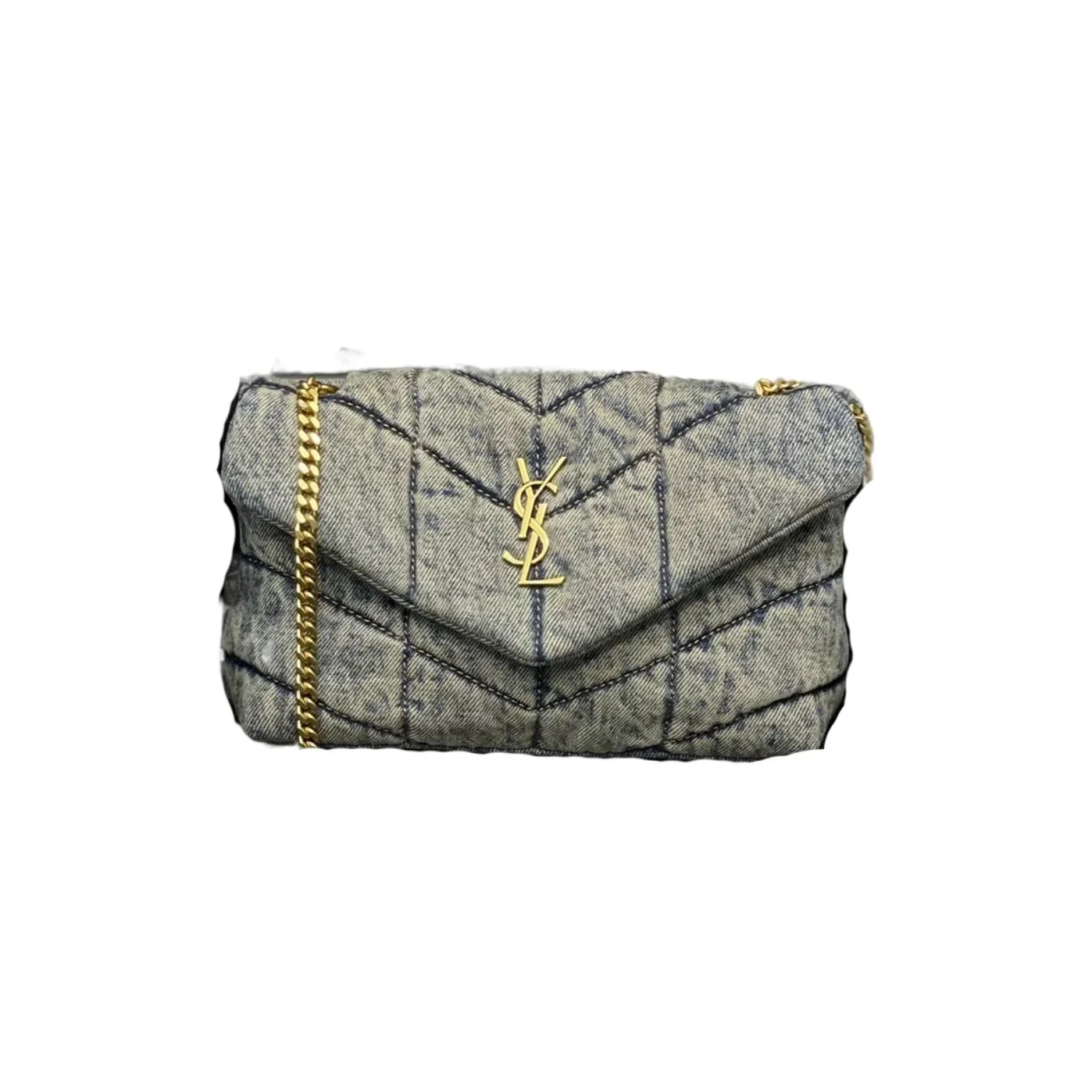 Saint Laurent Puffer Toy Bag Grey / Saint Laurent Puffer Toy Bag Grey /
