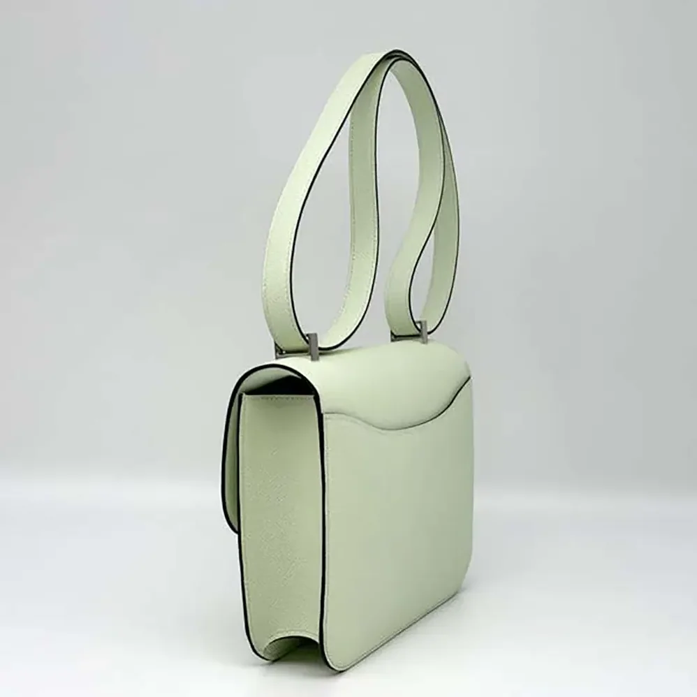 Hermes Constance 24 Bag Epsom Leather for Women in Lime/Silver Hermes Constance 24 Bag Epsom Leather for Women in Lime/Silver