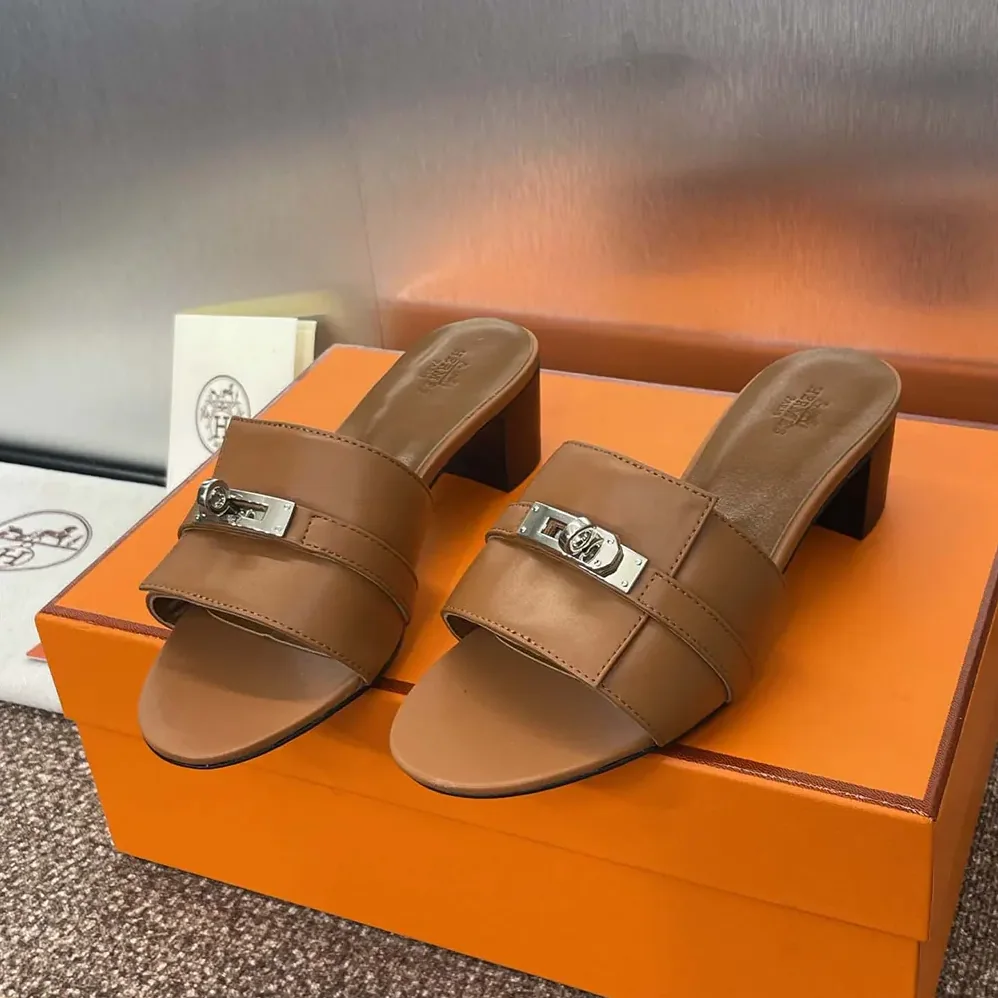 Hermes Gigi 50 Sandal for Women in Brown Hermes Gigi 50 Sandal for Women in Brown