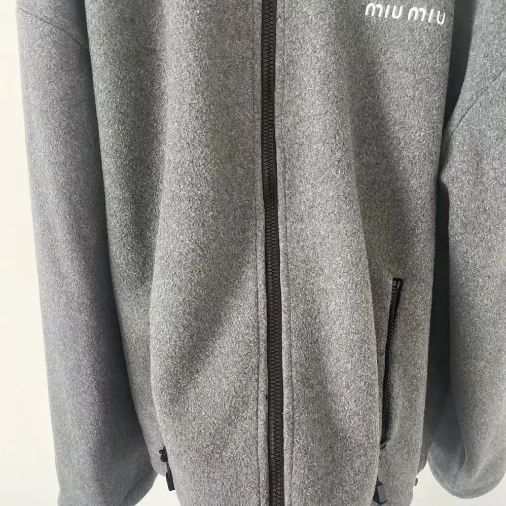 Miu Miu Fleece sweatshirt for Women in Grey