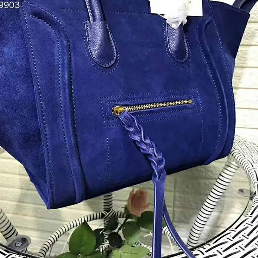 Celine Medium Luggage Phantom Bag in Baby Calfskin Leather in Blue Celine Medium Luggage Phantom Bag in Baby Calfskin Leather in Blue