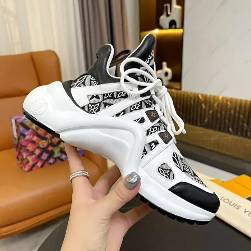 Louis Vuitton LV Archlight Sneaker Dark Brown for Women Louis Vuitton LV Archlight Sneaker Dark Brown for Women