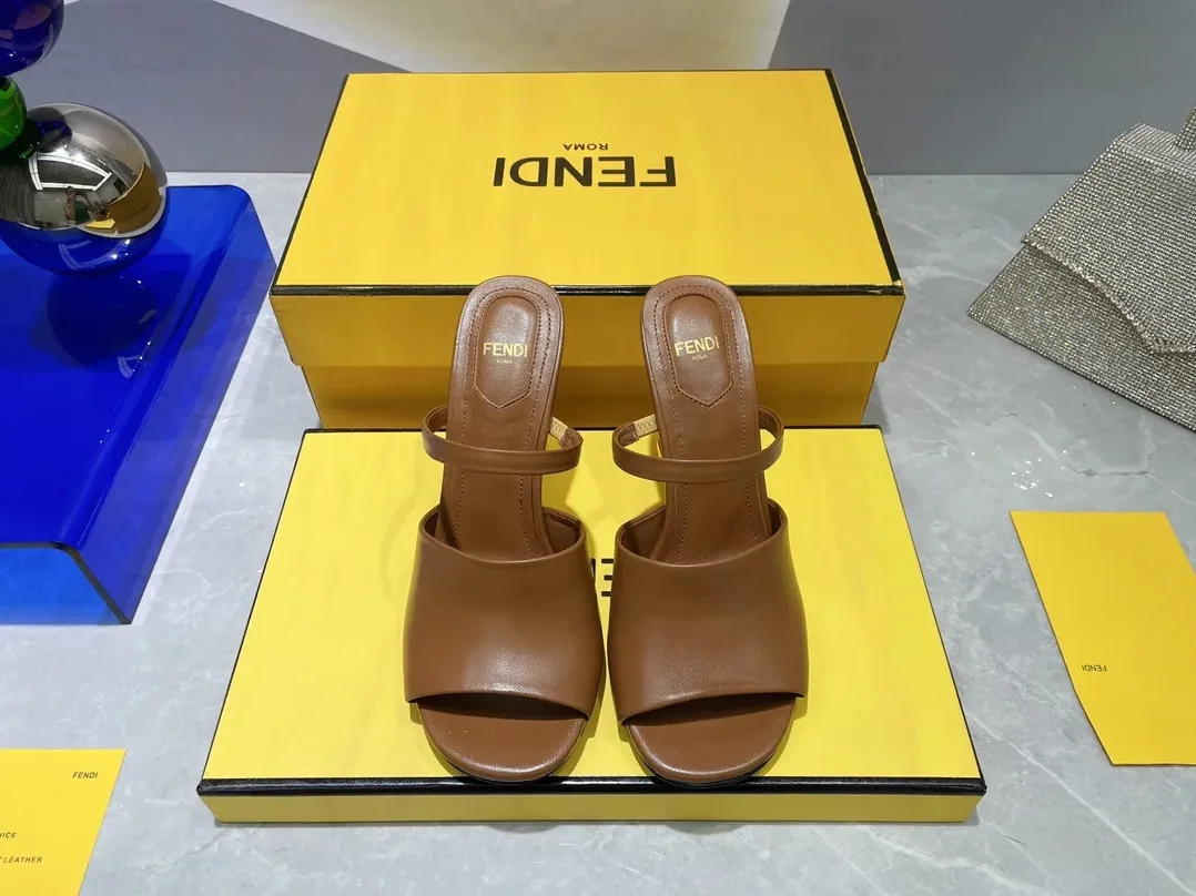 Fendi First Brown High-Heeled Sandals 8R8212NA7F148R
