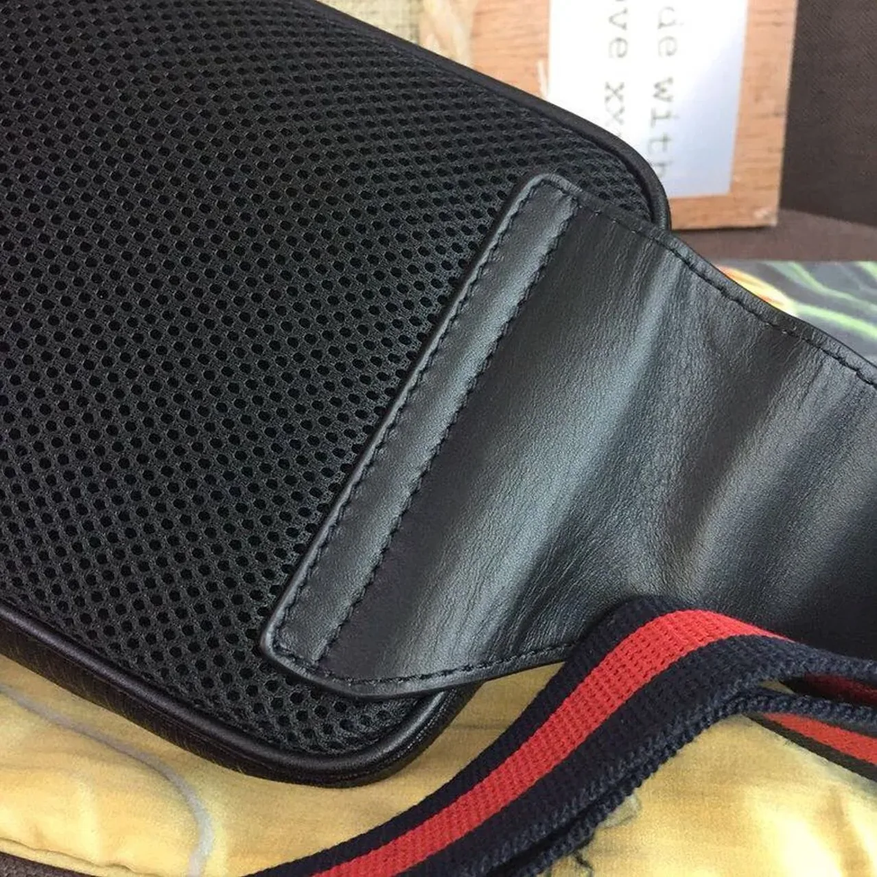 Gucci GG Black Belt Bag Black/Grey Soft GG Supreme Crafted / Gucci GG Black Belt Bag Black/Grey Soft GG Supreme Crafted /