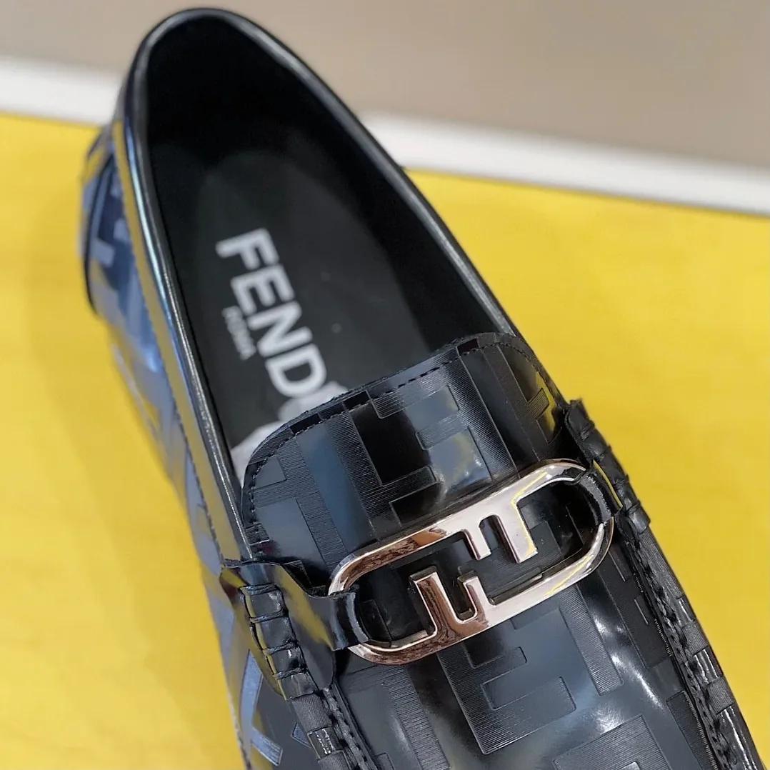 Fendi Domino Black Loafers Fendi Domino Black Loafers