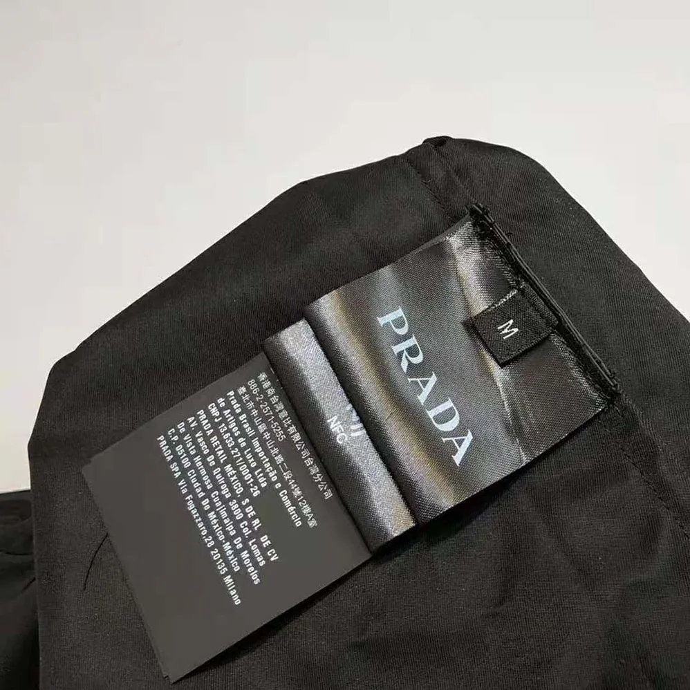 Prada Defined by an Oversized Fit and Large Patch Pocket with Strap Re for Women in Nylon Shirt