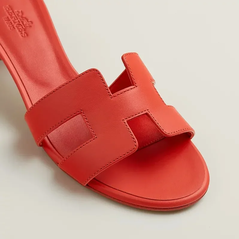 Hermes Oasis Sandals Orange Capucine 7K340