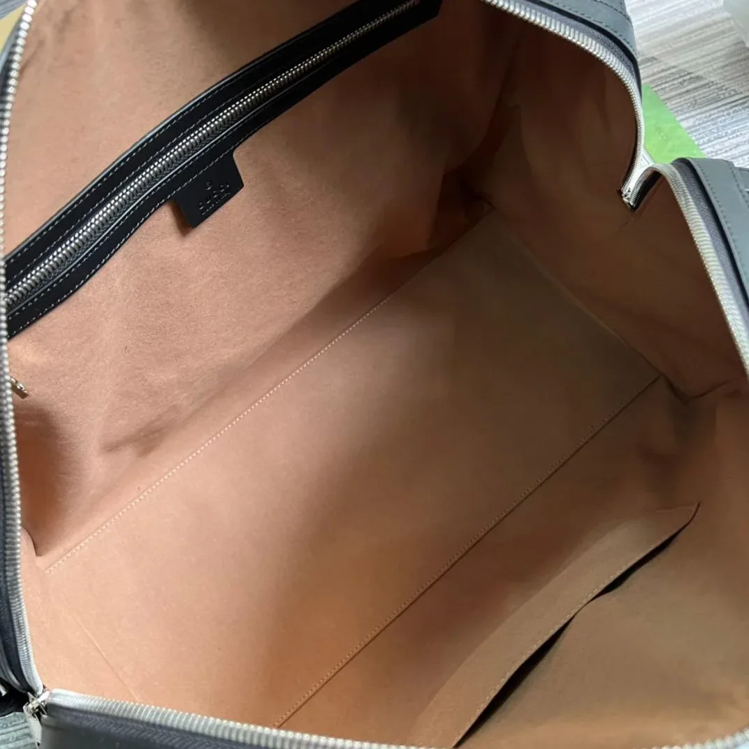 Gucci Gg Black Carry in On Duffle Black /