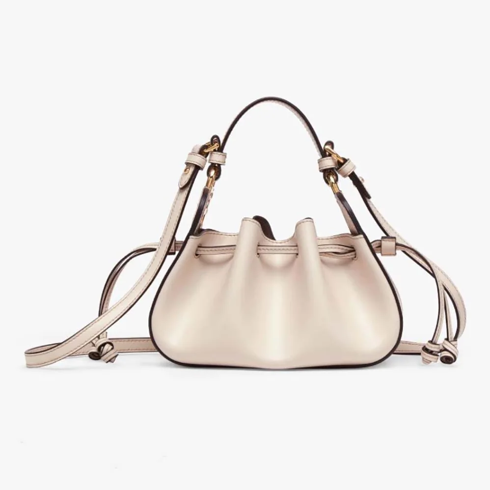 Fendi Pomodorino White Leather Mini for Women in Bag Fendi Pomodorino White Leather Mini for Women in Bag