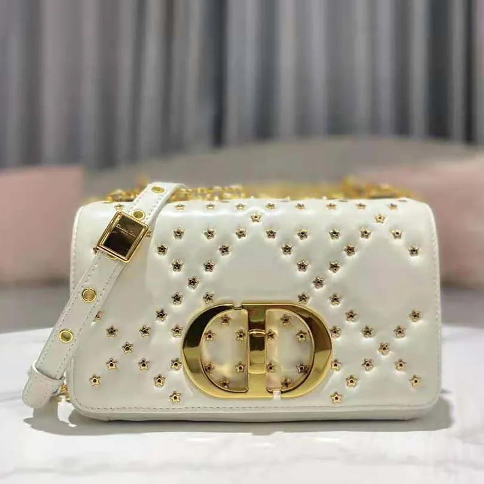 Dior Small Dior Caro Bag Latte Lucky Star Cannage Lambskin for Women Dior Small Dior Caro Bag Latte Lucky Star Cannage Lambskin for Women