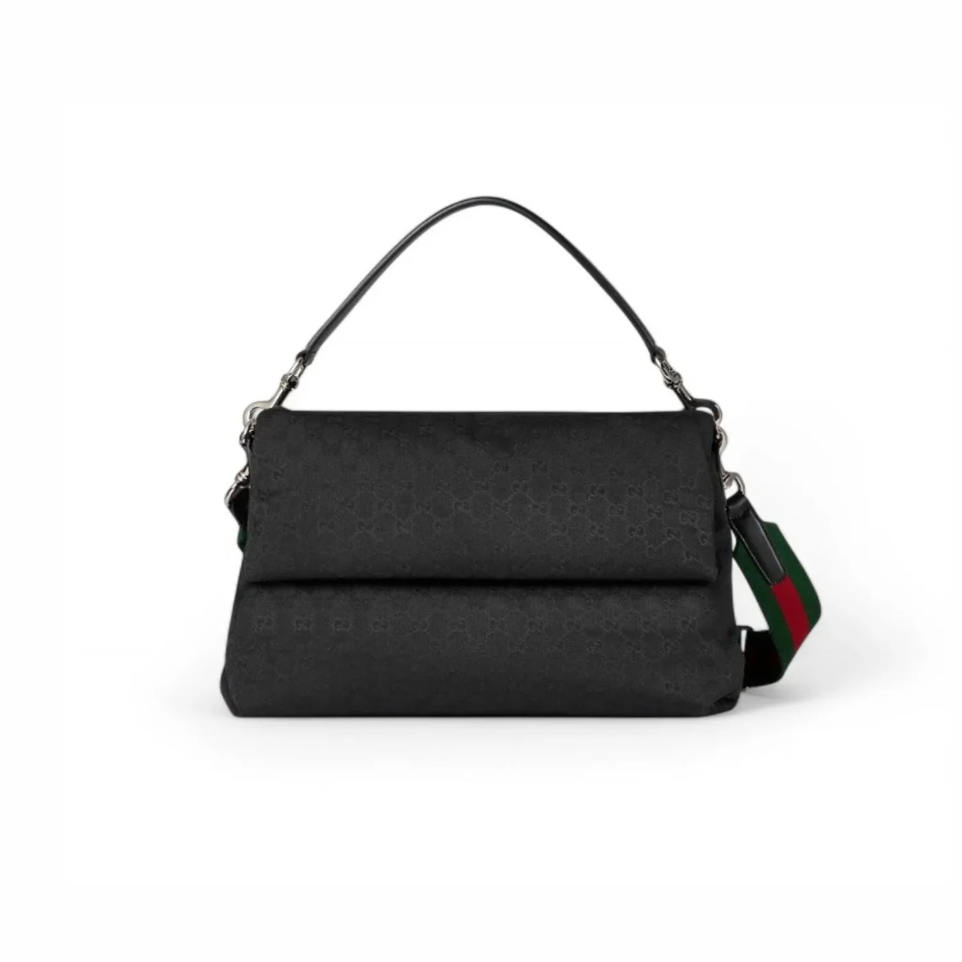 Gucci Medium GG Crossbody Bag With Web Black / Gucci Medium GG Crossbody Bag With Web Black /
