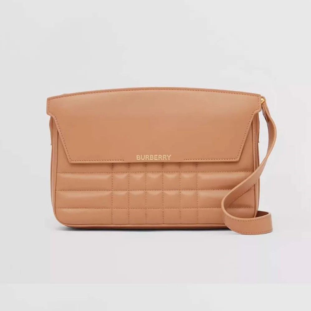 Burberry Quilted Leather Catherine Shoulder Bag for Women in Sandy Burberry Quilted Leather Catherine Shoulder Bag for Women in Sandy
