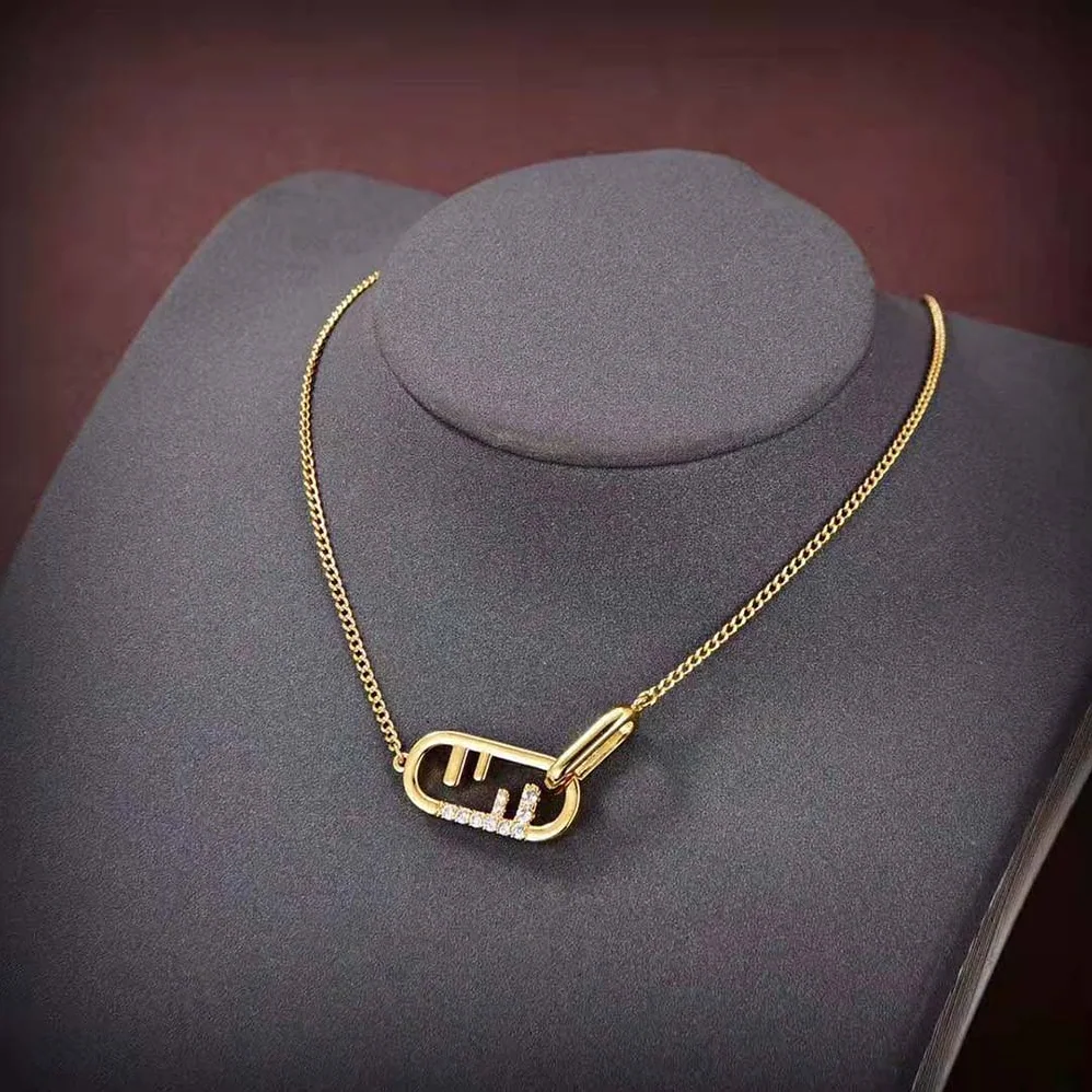 Fendi O'Lock Necklace Gold for Women in colored