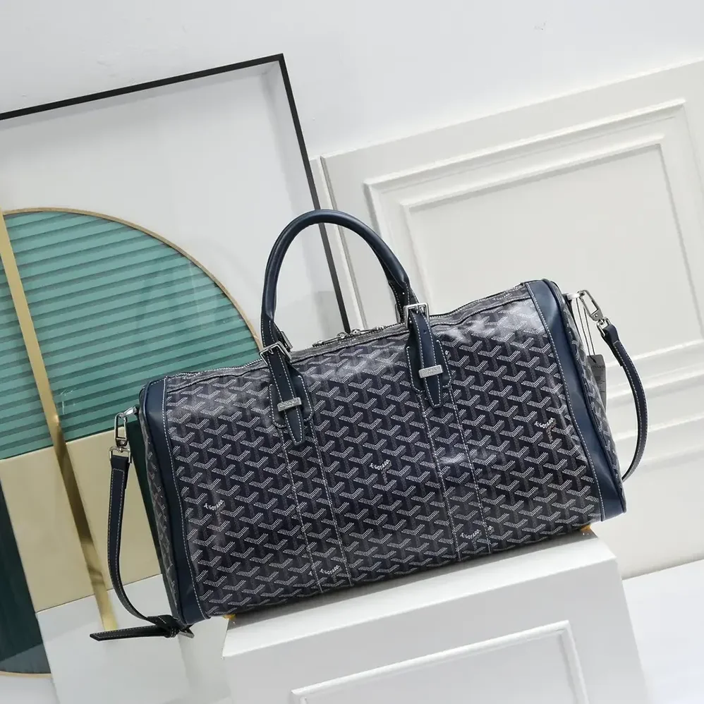 Goyard Boston 50 Bag for Unisex in Navy Blue