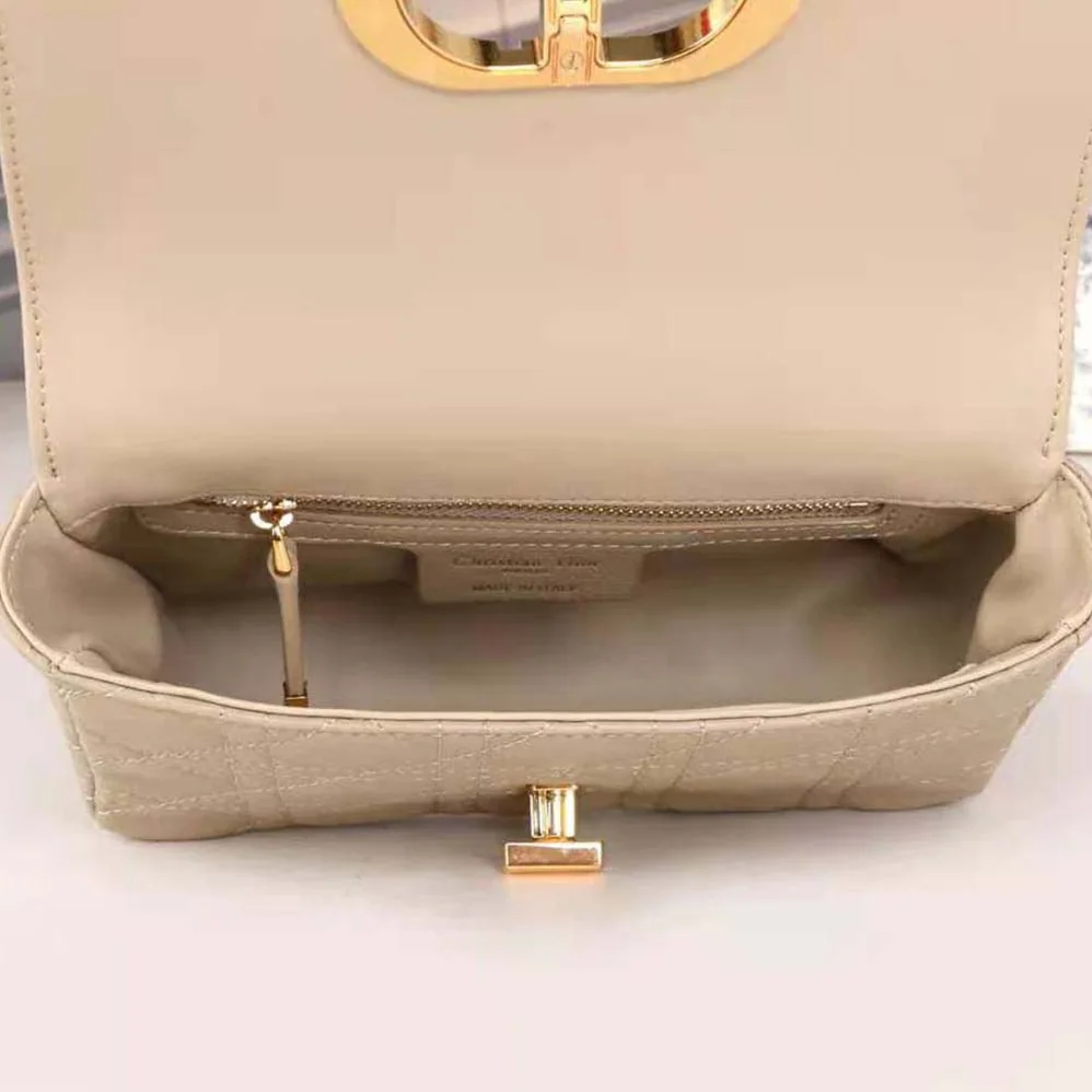 Dior Small Dior Caro Bag Beige Supple Cannage Calfskin for Women Dior Small Dior Caro Bag Beige Supple Cannage Calfskin for Women