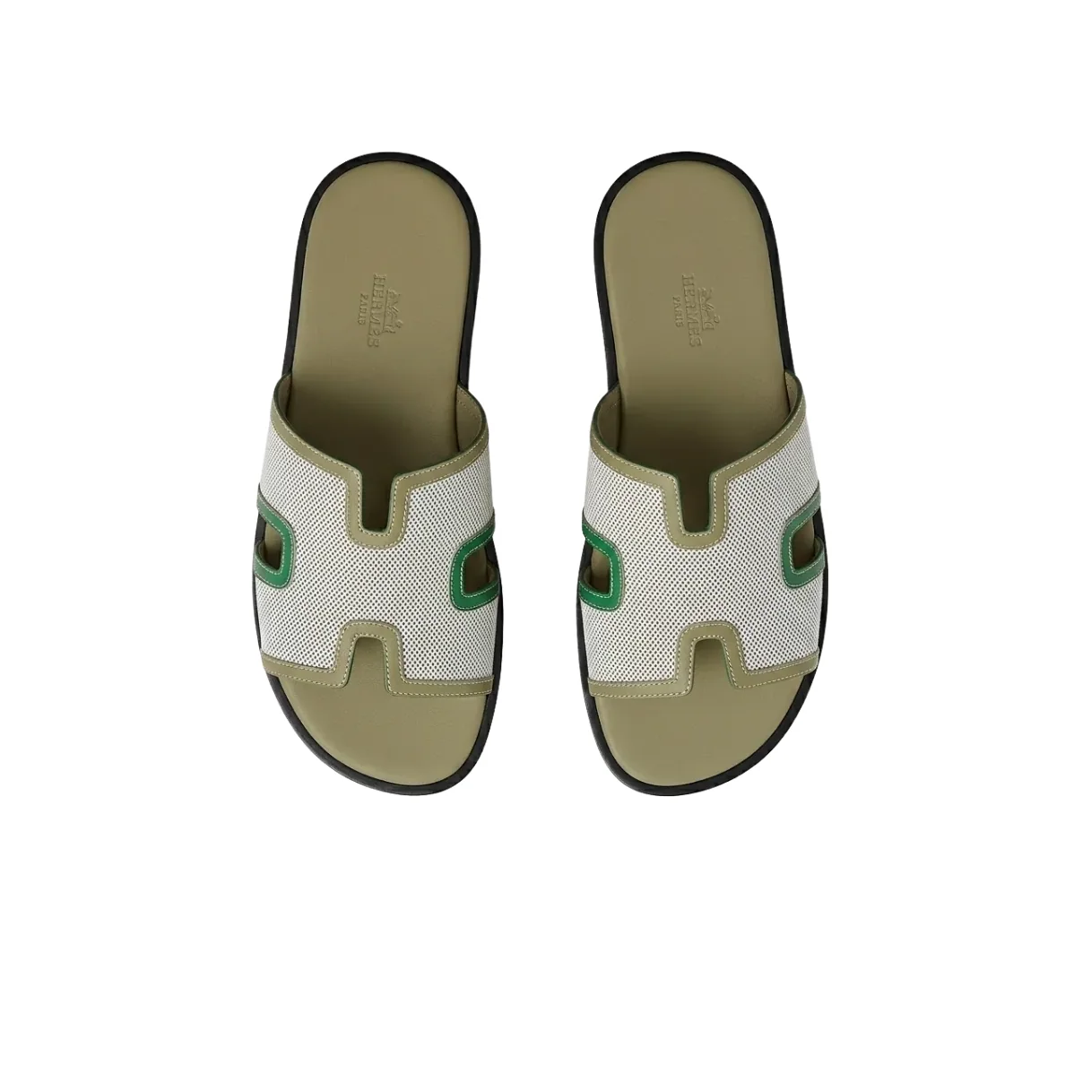 Hermes Izmir Sandals Grey in Beige Hermes Izmir Sandals Grey in Beige