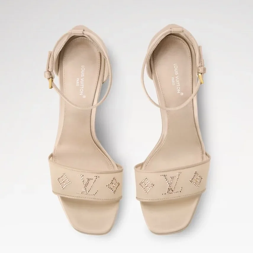 Louis Vuitton Gala Platform Sandals Nude 1AJM52 Louis Vuitton Gala Platform Sandals Nude 1AJM52