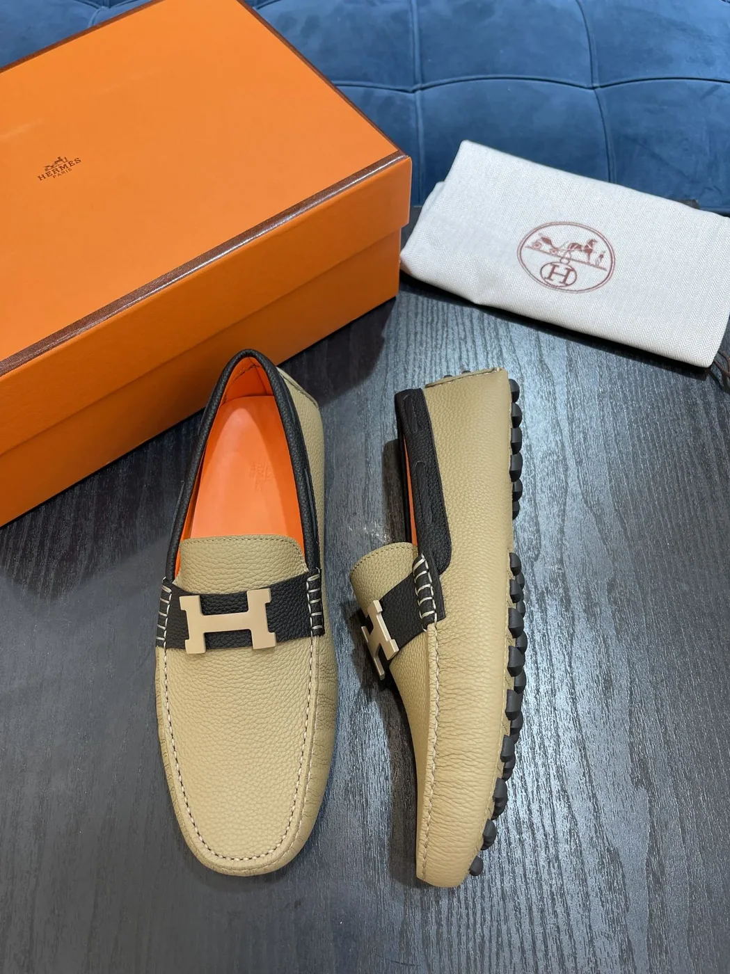 Hermes Irving Loafer Beige Hermes Irving Loafer Beige