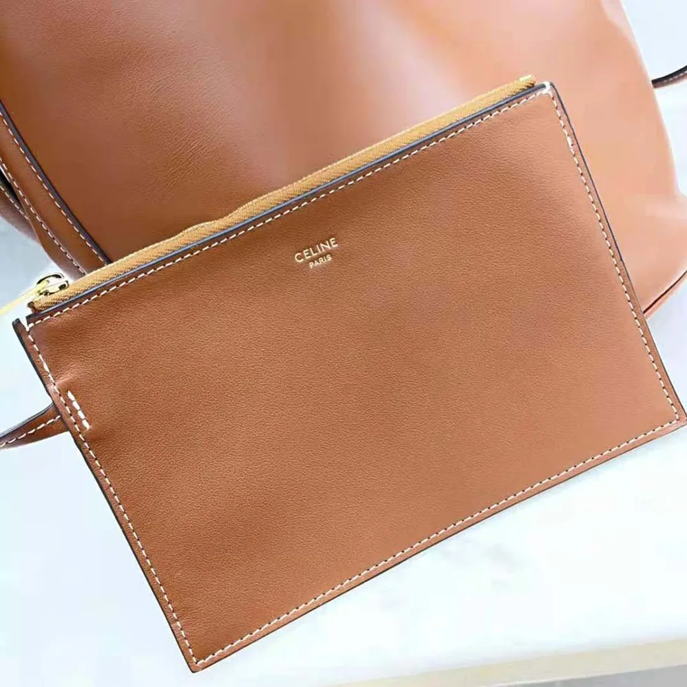 Celine Bucket 16 Bag in Smooth Calfskin for Women in Brown