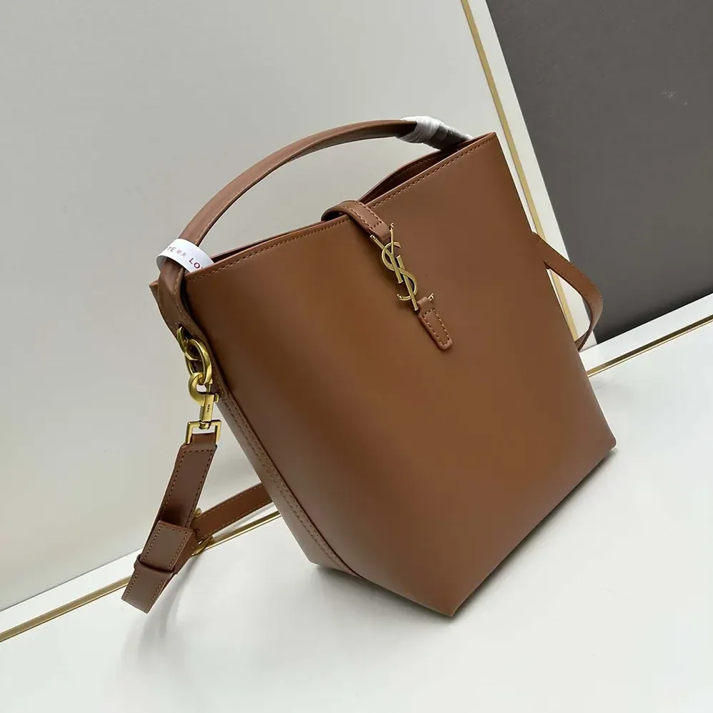 Saint Laurent YSL Le 37 in Shiny Leather for Women in Brown Saint Laurent YSL Le 37 in Shiny Leather for Women in Brown