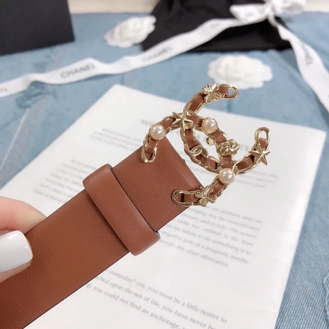 Chanel Belt With Double C Buckle Light Orange Gold Toned Hardware for Women Chanel Belt With Double C Buckle Light Orange Gold Toned Hardware for Women