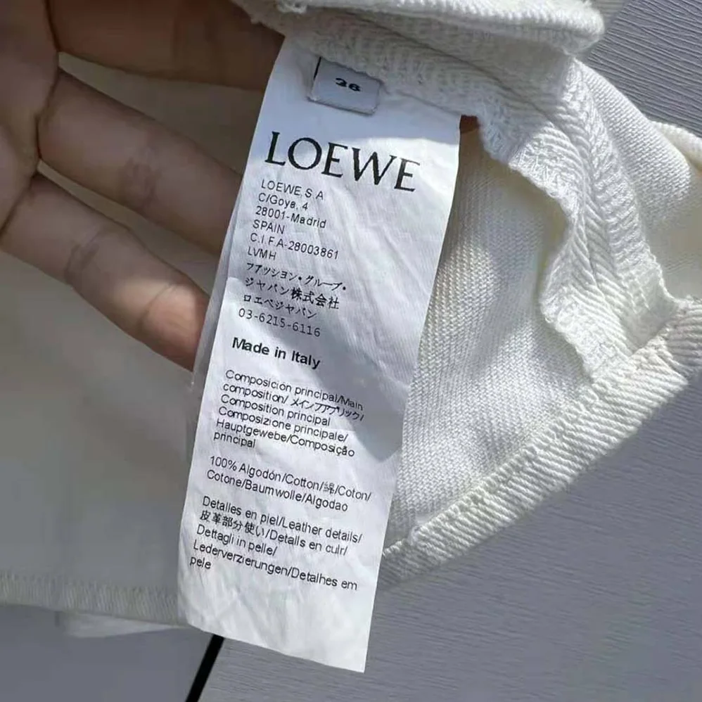 Loewe Anagram Overshirt in Denim for Women in White