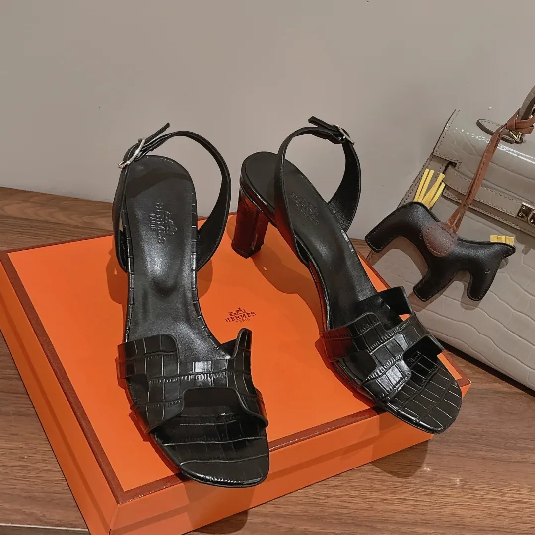 Hermes Eternite Sandal Black / Hermes Eternite Sandal Black /