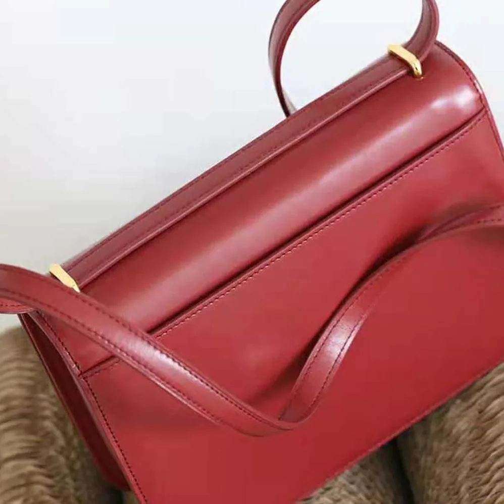 Loewe Goya Bag in Silk Calfskin for Women in Maroon Loewe Goya Bag in Silk Calfskin for Women in Maroon