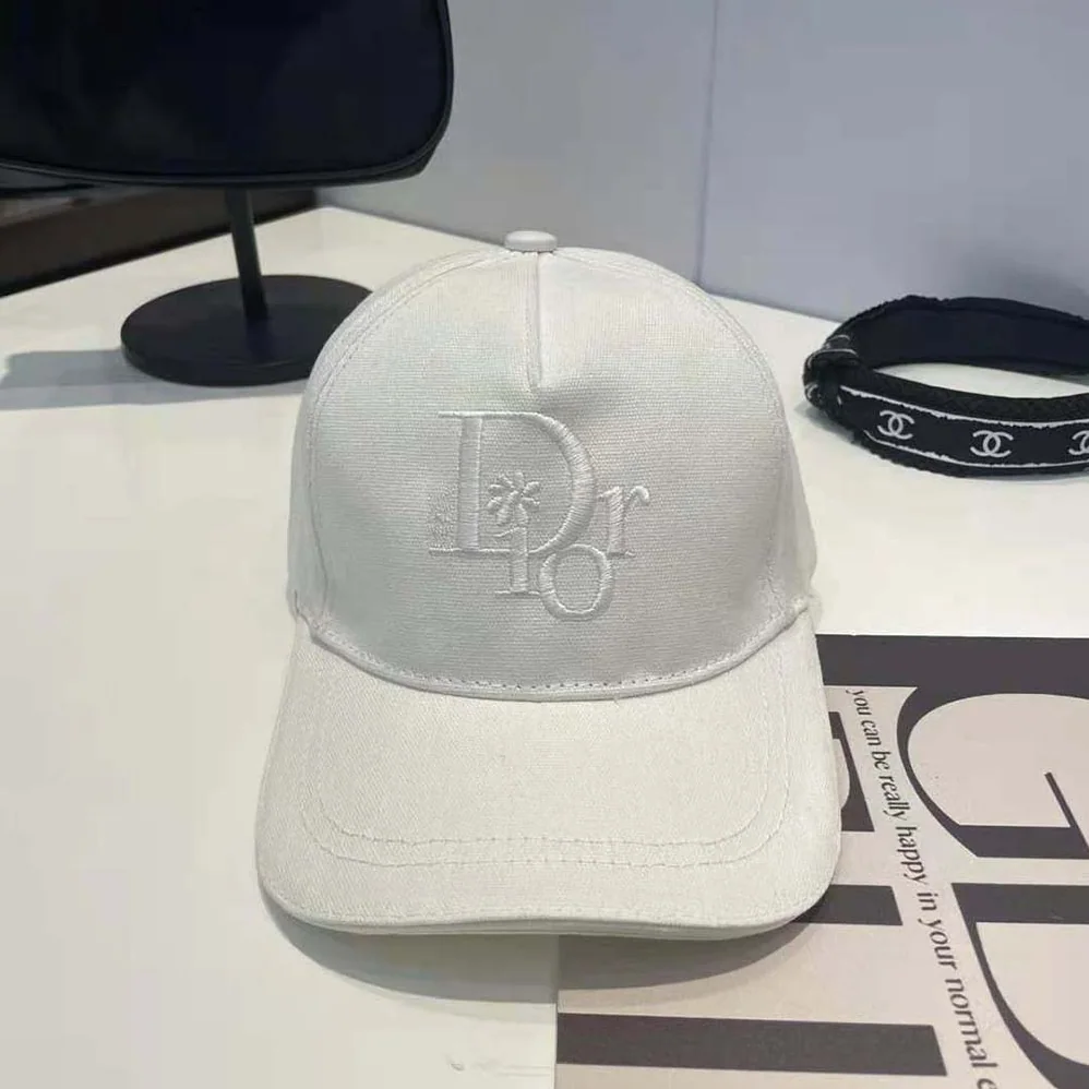 Dior by Erl Baseball Cap White Cotton Canvas for Unisex Dior by Erl Baseball Cap White Cotton Canvas for Unisex