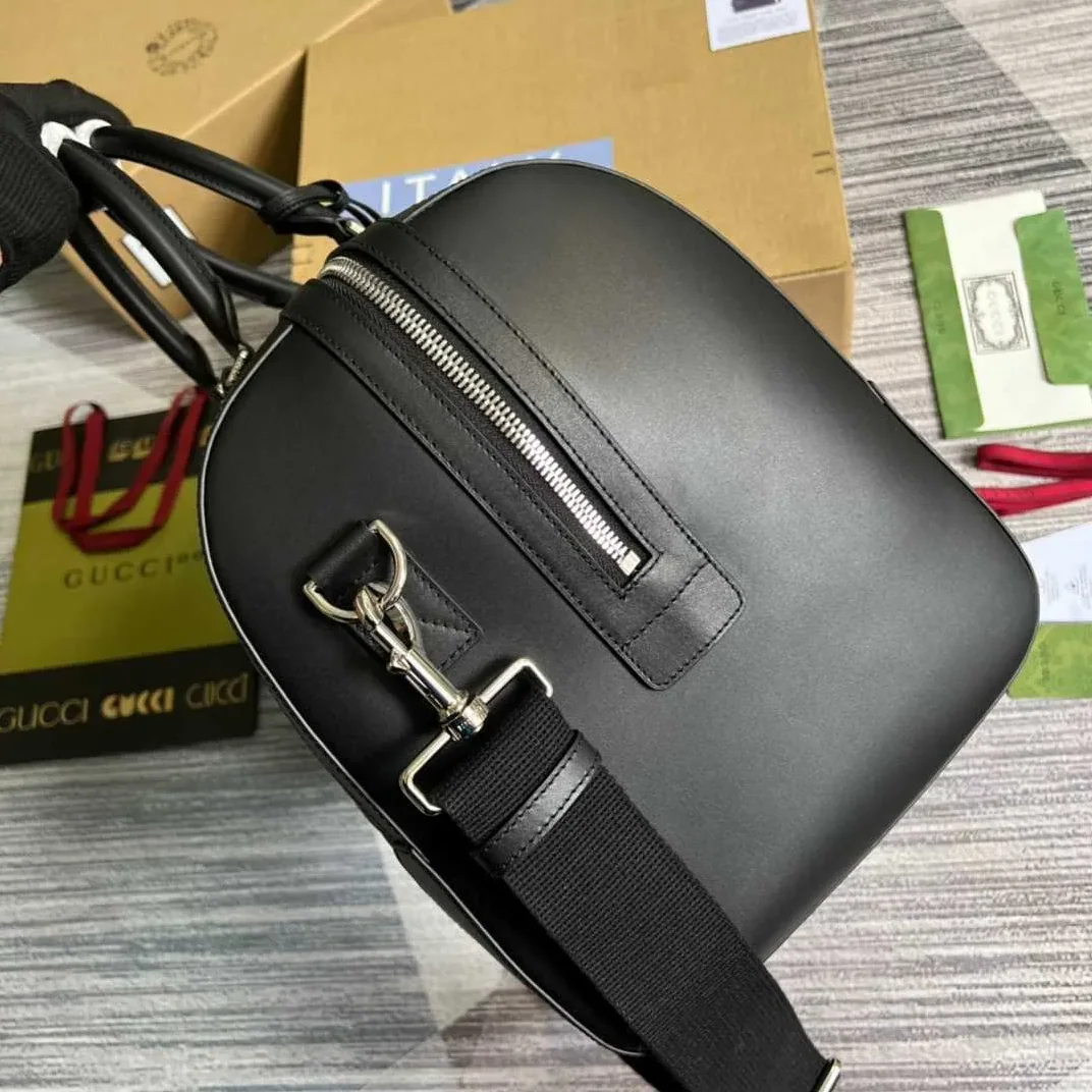 Gucci Gg Black Carry in On Duffle Black /