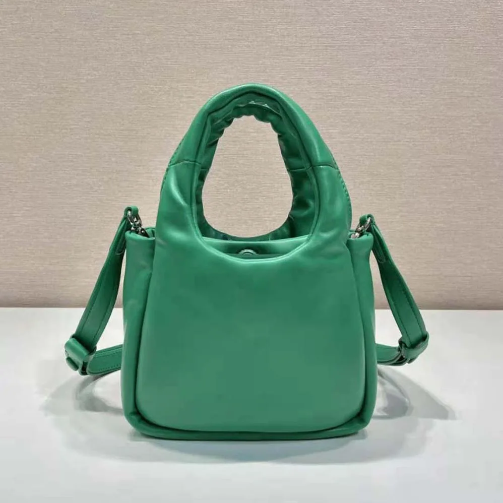 Prada Small Padded Prada Soft Nappa-Leather Bag for Women in Green