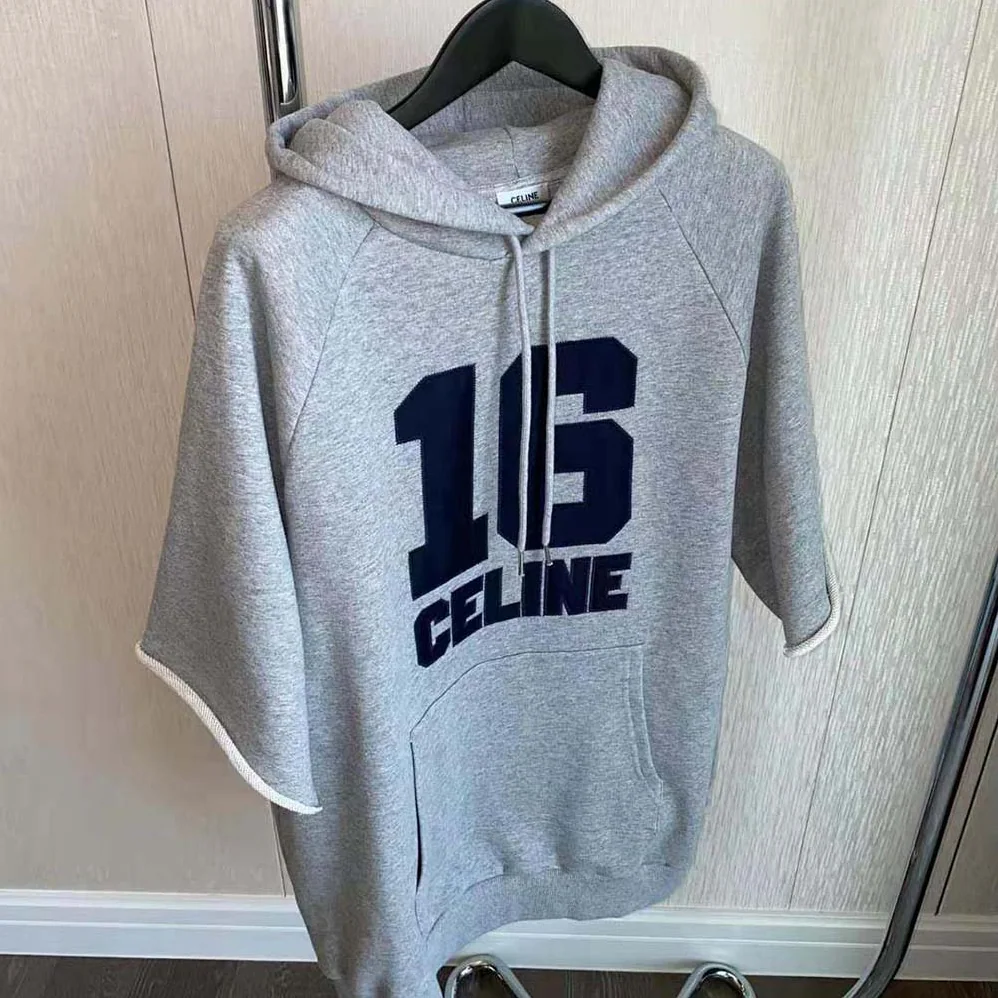 Celine Celine 16 Hoodie Dress in Cotton Fleece for Women Celine Celine 16 Hoodie Dress in Cotton Fleece for Women