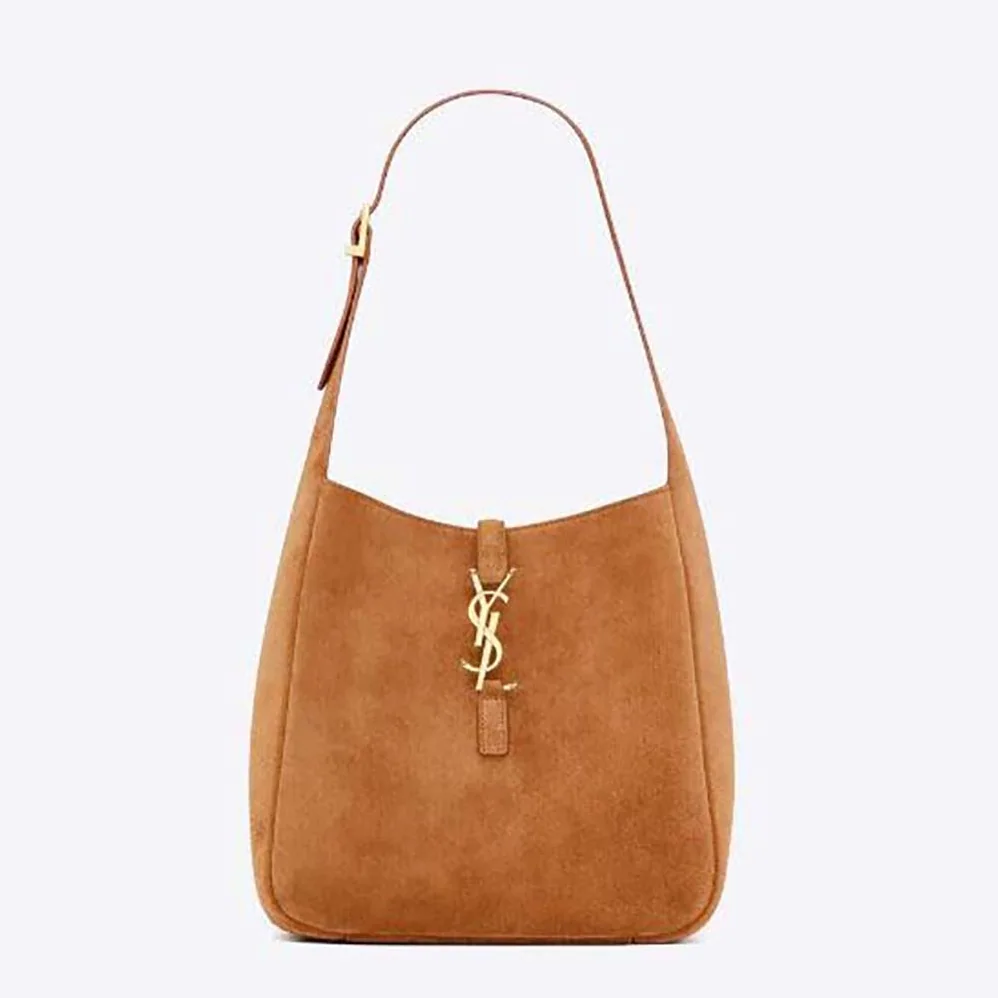 Saint Laurent YSL Le 5 à 7 Supple Small in Suede for Women in Brown Saint Laurent YSL Le 5 à 7 Supple Small in Suede for Women in Brown