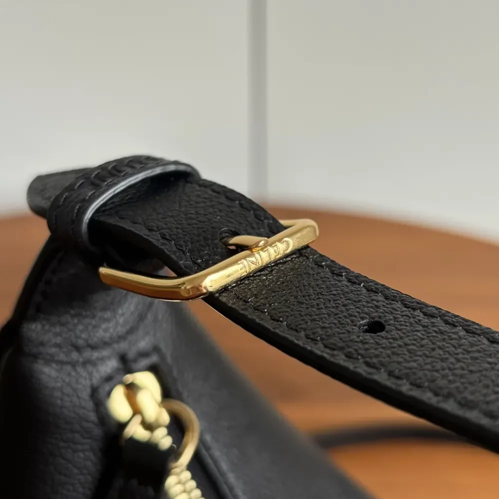 Celine Teen Celine Llulu in Grained Calfskin for Women in Black Celine Teen Celine Llulu in Grained Calfskin for Women in Black