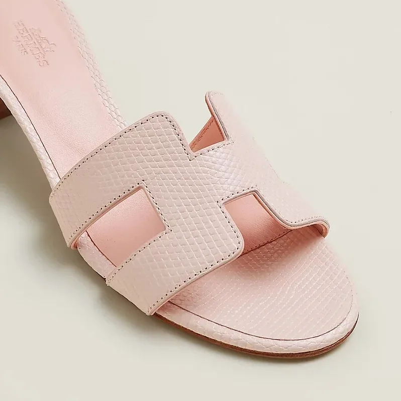 Hermes Oasis Sandals Rose Pale