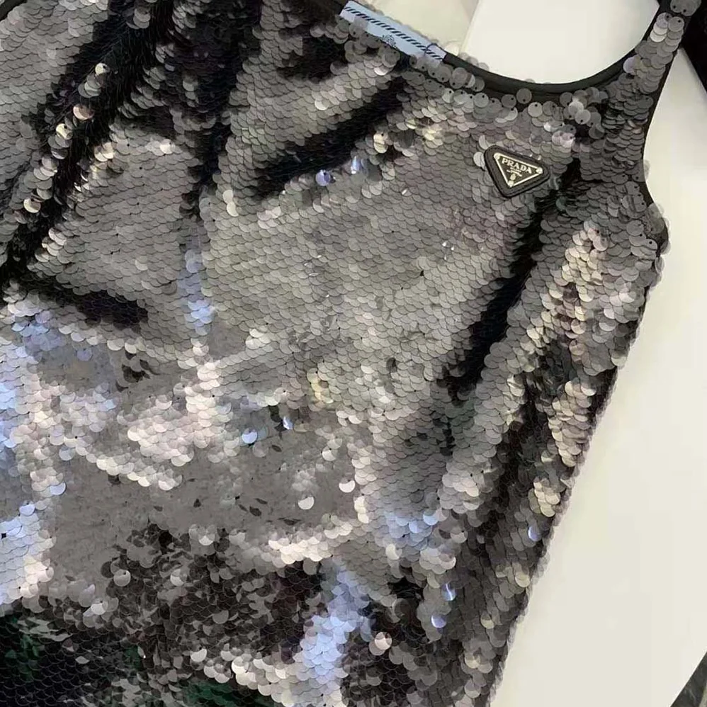 Prada Sequin Embellished Cigaline Minidress for Women