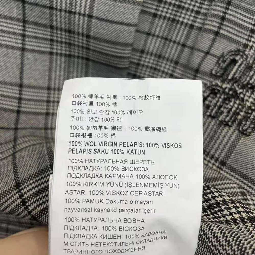 Miu Miu Single-breasted Prince of Wales Check Jacket for Women