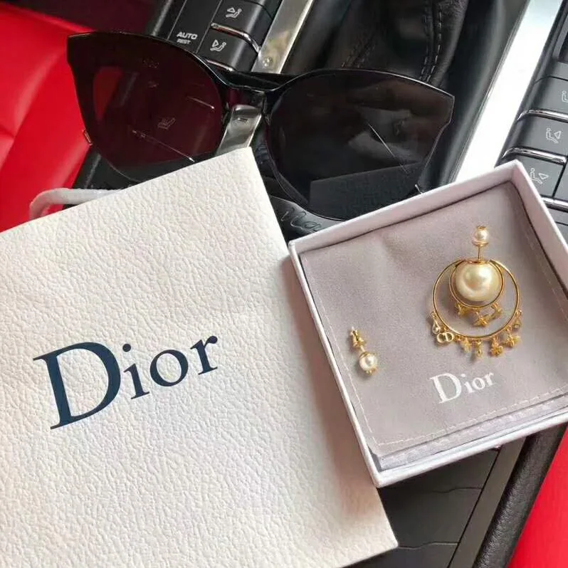 Dior Dior Tribales Asymmetric Earrings for Women in Gold