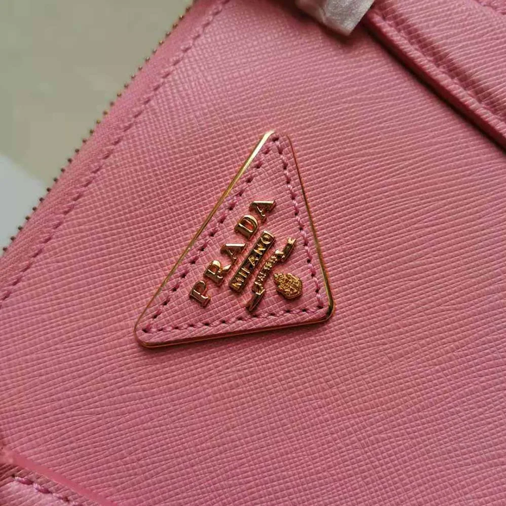 Prada Small Saffiano Leather Prada Galleria Bag for Women in Pink