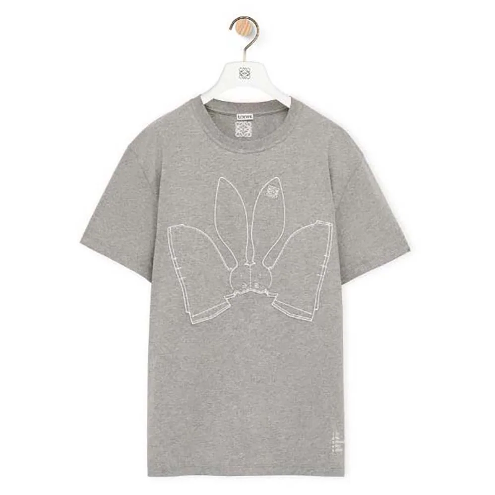 Loewe Bunny T-shirt in Cotton for Women in Silver Loewe Bunny T-shirt in Cotton for Women in Silver