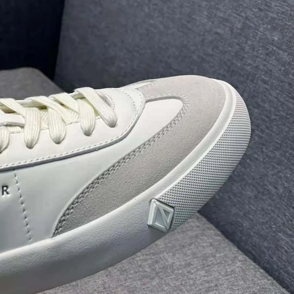Dior B101 Sneaker Cream Smooth Calfskin and Greige Nubuck for Men Dior B101 Sneaker Cream Smooth Calfskin and Greige Nubuck for Men
